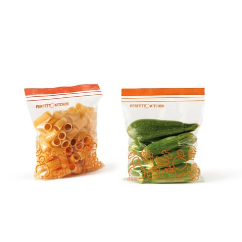 Sacchetti richiudibili per alimenti Perfetto ''Frescofood'' - conf. 15 pz M - 24x27,5 cm - 29162